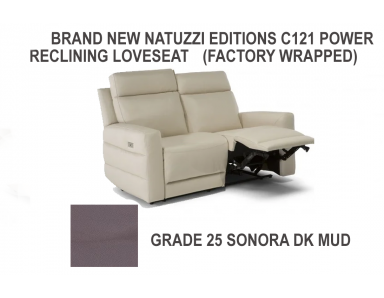 Brand New Natuzzi Editions C121 Power Reclining Loveseat (Factory Wrapped) Reduced 60%