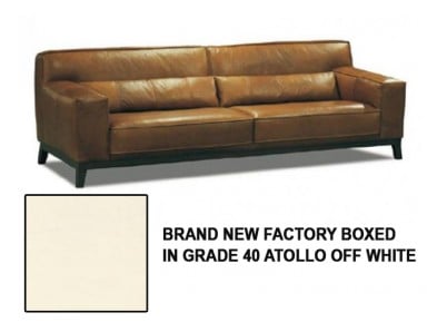 Brand New Factory Boxed Foggia Leather Sofa (Stationary) | Take 55% Off