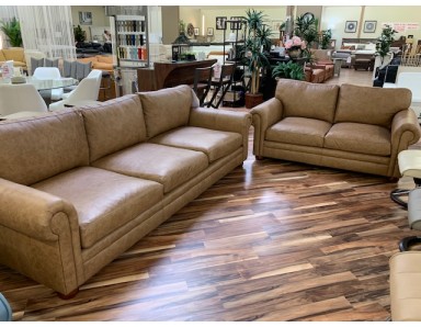 Floor Model Sedona 112 inch Deep Seating Sofa & Loveseat (Stationary) | Reduced Over 50% Now ONLY $4,3138.65