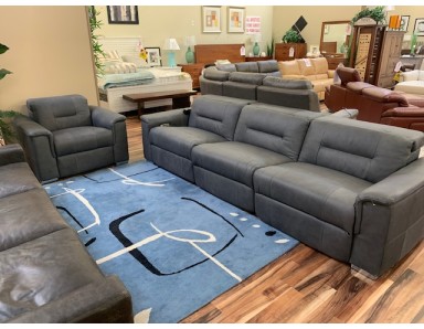 REDUCED Floor Model Kern Power Reclining Sofa & Power Reclining Chair with Power Headrest | Reduced Over 65% Now ONLY $4378.01