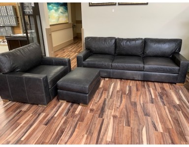 Floor Model Napa 96 in Sofa, Chair And Ottoman Reduced 55%