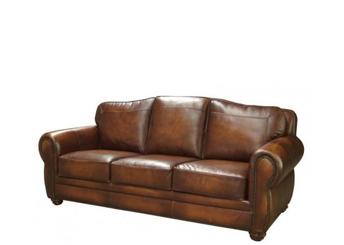 Waldorf Leather Sofa Or Set, Cordovan Leather Sofa