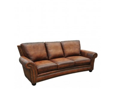 Keene Leather Sofa & Chair (Quick Ship)