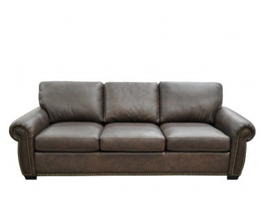 Milt Stationary Leather Sofa or Set (Largest)