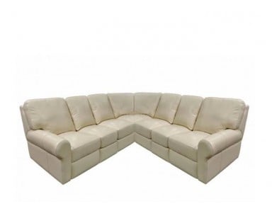 Asheboro Reclining Leather Sectional - Available with Power Recline | Power Lumbar