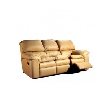 Diego Reclining Leather Sofa or Set - Available with Power Recline | Power Lumbar