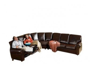 Greensboro Reclining Leather Sectional - Available with Power Recline | Power Lumbar