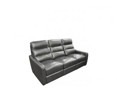 Margate Power Reclining Leather Sofa or Set with Power Tilt Headrest - Available With Power Lumbar