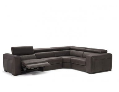 Natuzzi Editions B790 Forza Leather Sectional (Option 2 No Pleats) | Adjustable Headrest