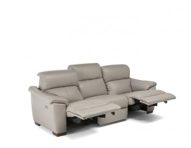 Natuzzi Editions C063 Potenza Power Reclining Leather Sofa or Set - Available With Power Tilt Headrest | Power Lumbar (Similar to C012 Pazienza)