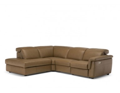 Natuzzi Editions C107 Curioso Power Reclining Leather Sectional | Adjustable Headrest