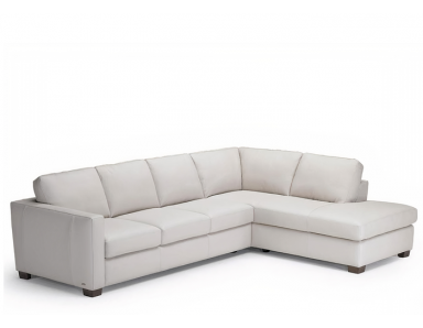 B735 Cesare Leather Sectional Sofa