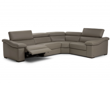 Natuzzi Editions B901 Gioia Leather Sectional | Adjustable Headrest