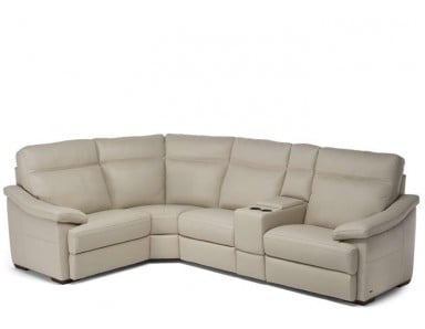Natuzzi Editions C012 Pazienza Power Reclining Leather Sectional - Available With Power Tilt Headrest
