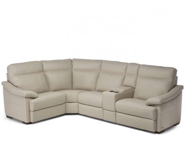 Natuzzi Editions C012 Pazienza Power Reclining Leather Sectional - Available With Power Tilt Headrest (Alternate to C176 Amorevole)