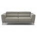 Natuzzi Editions C106 Tranquillita Power Reclining Leather Sofa |  Manual Adjustable Headrest