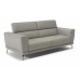 Natuzzi Editions C106 Tranquillita Power Reclining Leather Sofa |  Manual Adjustable Headrest