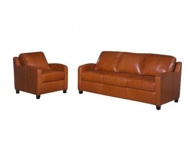 Omnia Chelsea Deco Leather Sofa or Set & Sectional