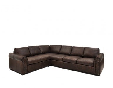 Oversized sales leather sectional
