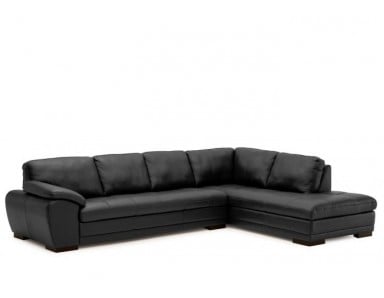 Palliser Miami Leather Sectional | Bench Seating