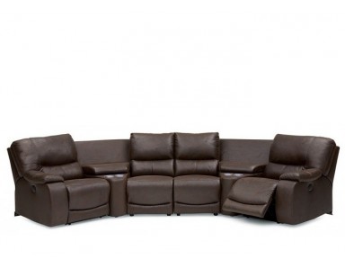 Palliser Norwood Reclining Leather Sectional