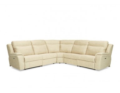 Booker Power Reclining Leather Sectional - Available With Power Tilt Headrest