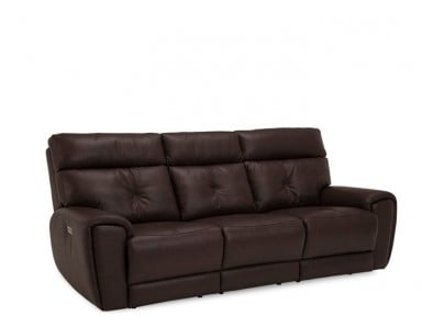 Watson Power Reclining Leather Sofa or Set - Available With Power Tilt Headrest | Power Lumbar