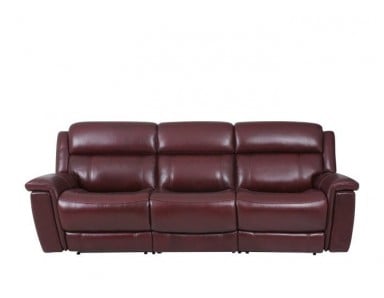 Grebe Power Reclining Leather Sofa or Set With Power Tilt Headrest