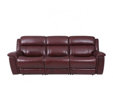 Grebe Power Reclining Leather Sofa or Set With Power Tilt Headrest