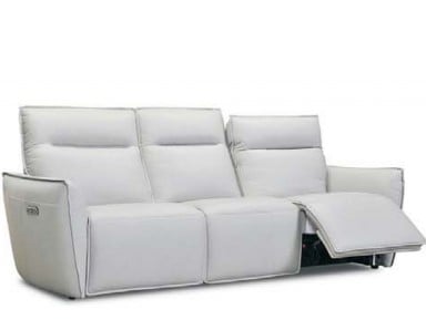 Stack Power Reclining Leather Sofa or Set With Power Tilt Headrest