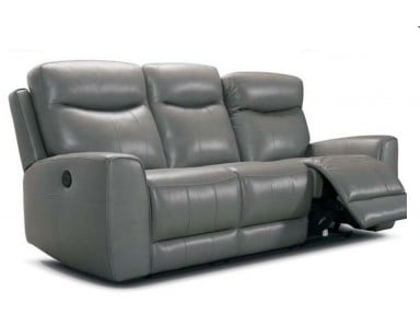 Vienna Power Reclining Leather Sofa or Set With Power Headrest