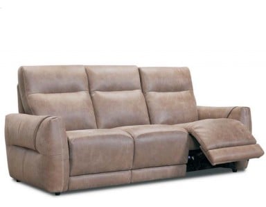 Camp Power Reclining Leather Sofa or Set With Power Headrest