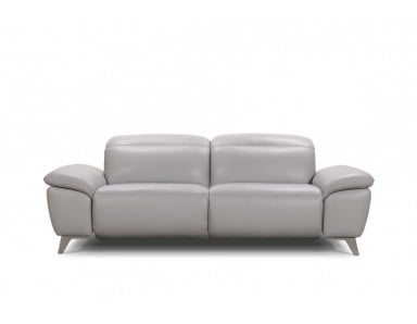 Luxor Power Reclining Leather Sofa or Set with Manual Adjustable Headrest