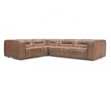 Perugia Leather Sectional