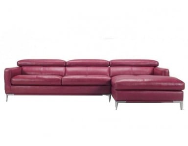 Torello Leather Sectional with Adjustable Headrest