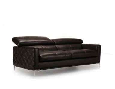 Torello Leather Sofa or Set with Adjustable Headrest