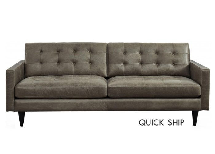 Henna Leather Sofa Or Set, Quick Ship Leather Sofa