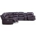 Kendra Power Reclining Leather Sectional - Available With Power Tilt Headrest | Power Lumbar