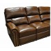 New Bern Reclining Leather Sectional - Available with Power Recline | Power Lumbar