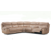 Pilot Power Reclining Leather Sectional With Power Headrest