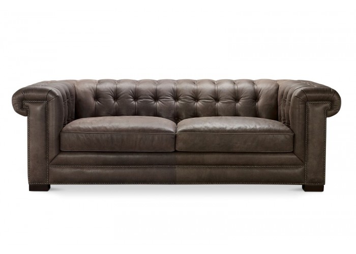 Santiago Leather Tufted Sofa Chair