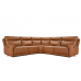Triumph Power Reclining Leather Sectional with Power Headrest