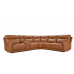 Triumph Power Reclining Leather Sectional with Power Headrest