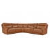 Triumph Power Reclining Leather Sectional with Power Headrest