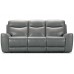 Vienna Power Reclining Leather Sofa or Set With Power Headrest