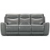 Vienna Power Reclining Leather Sofa or Set With Power Headrest