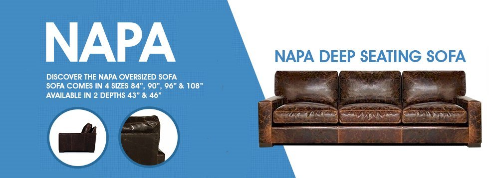Leather Furniture Expo Sofas Sectionals More Napa Oversized Seating Sofa